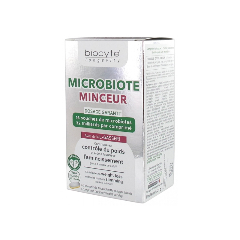 Biocyte Longevity Microbiote Minceur - 20 Comprimés
