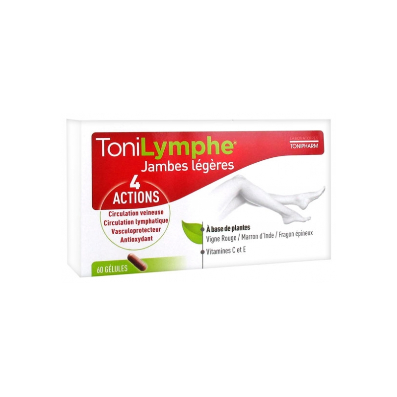 Tonipharm ToniLymphe Jambes Légères - 60 Gélules