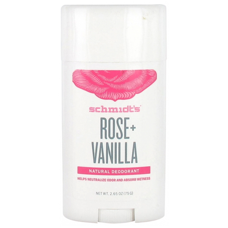 Schmidt's Déodorant Stick Natural Parfum : Rose Vanille - 75g