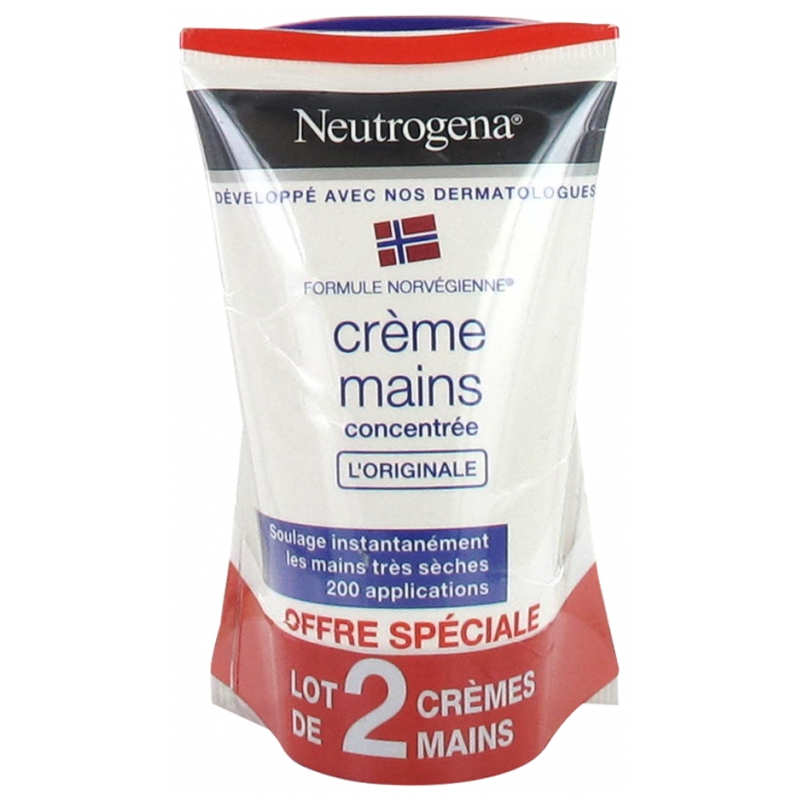 Neutrogena Crème Mains Hydratante Concentrée - Lot de 2 x 50 ml