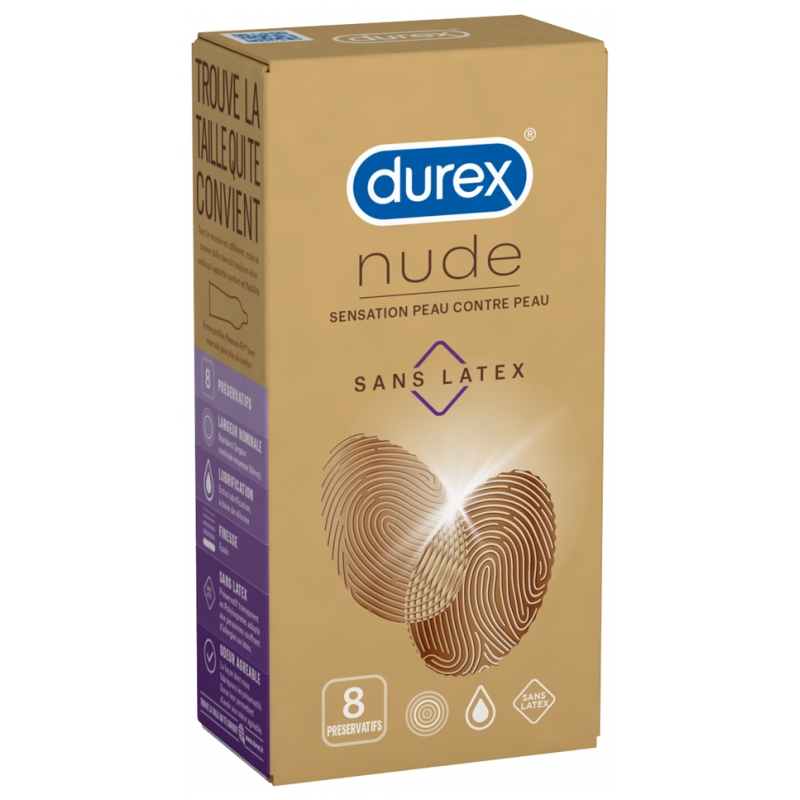 Durex Nude Sans Latex - 8 Préservatifs
