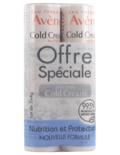 Avène Cold Cream Stick Lèvres Nourrissant - Lot de 2 x 4 g