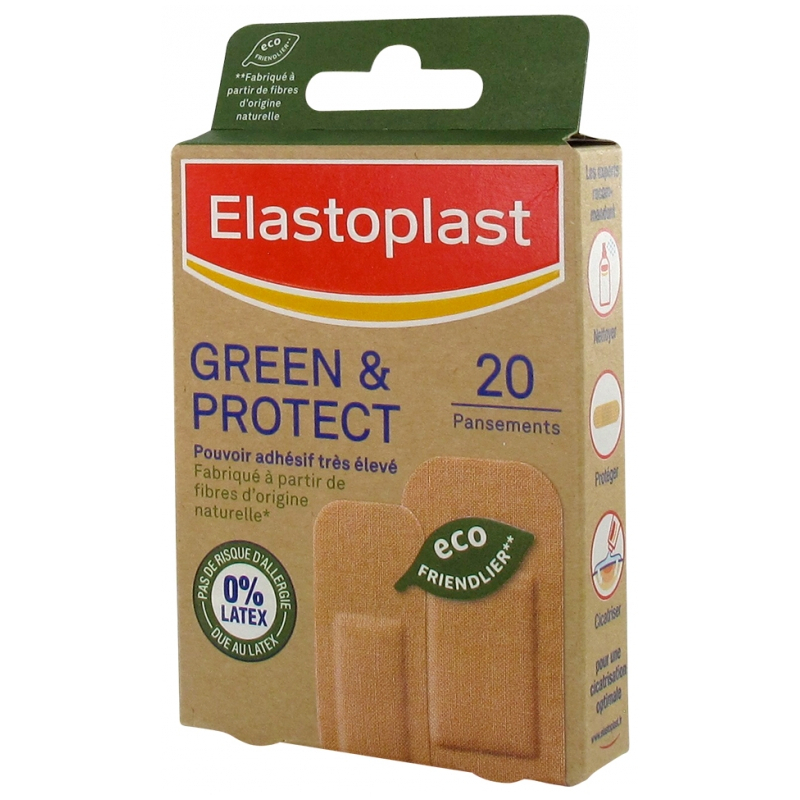 Elastoplast Pansement Green & Protect - 20 Pansements