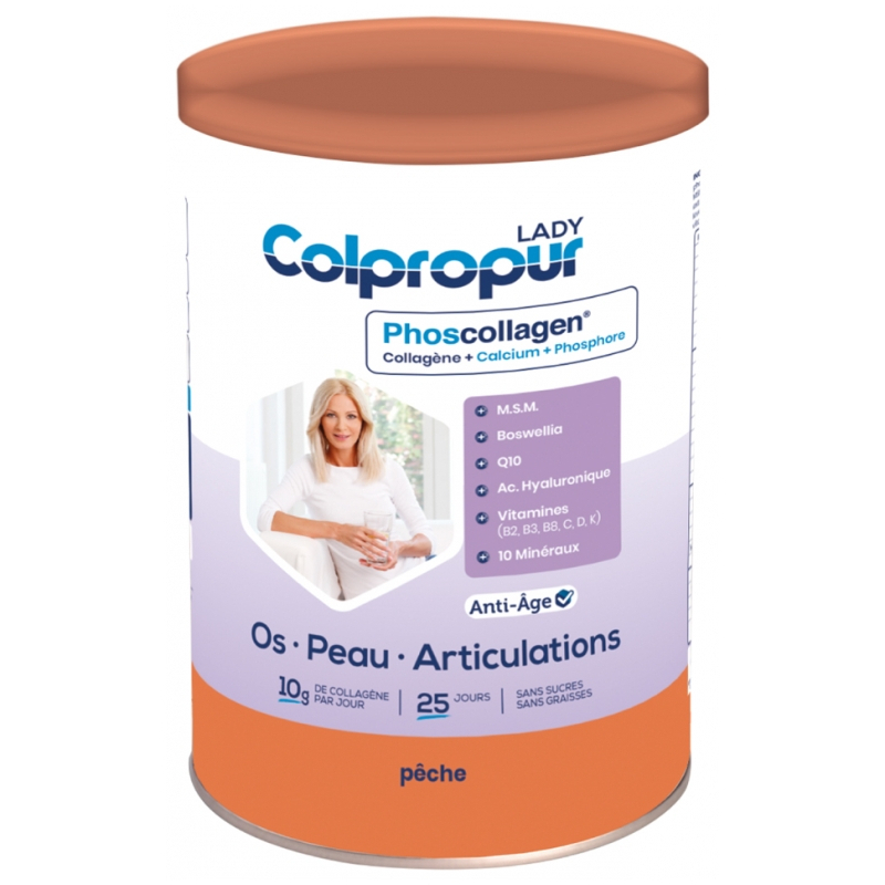 Colpropur Lady Anti-âge Os Peau Articulations saveur Pêche - 25 dose 