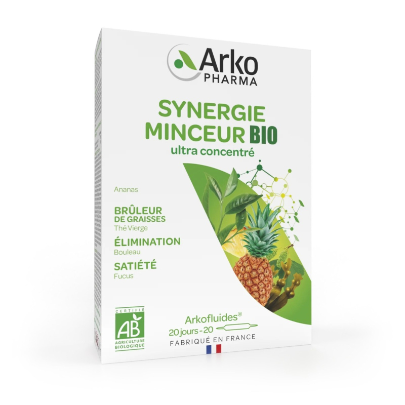 Arkopharma Arkofluides Synergie Minceur Bio - 20 Ampoules