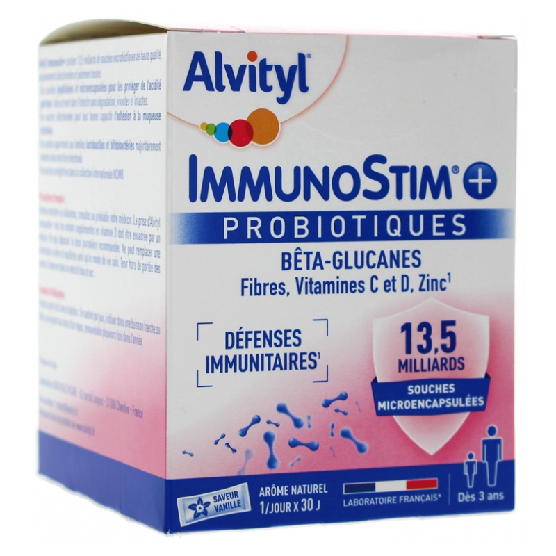 Alvityl ImmunoStim+ Probiotiques - 30 Sachets