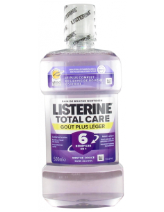 Listerine Bain de Bouche Total Care Goût Plus Léger - 500 ml