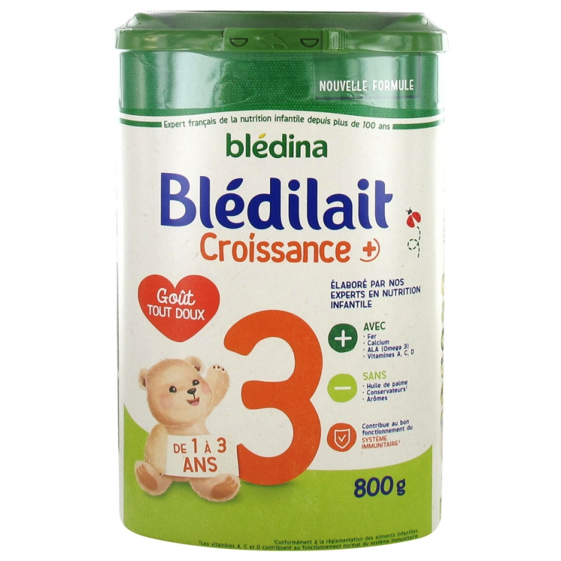 Blédina Blédilait Croissance+ 3 de 1 à 3 Ans - 800 g