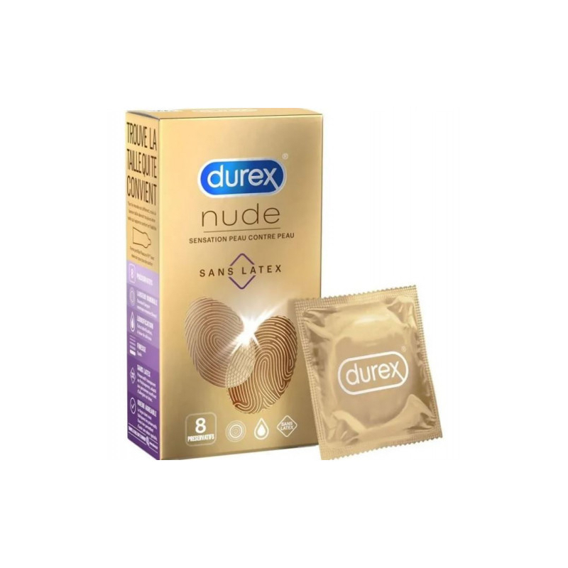 Durex Nude Sensation peau contre peau sans latex - 20 préservatifs