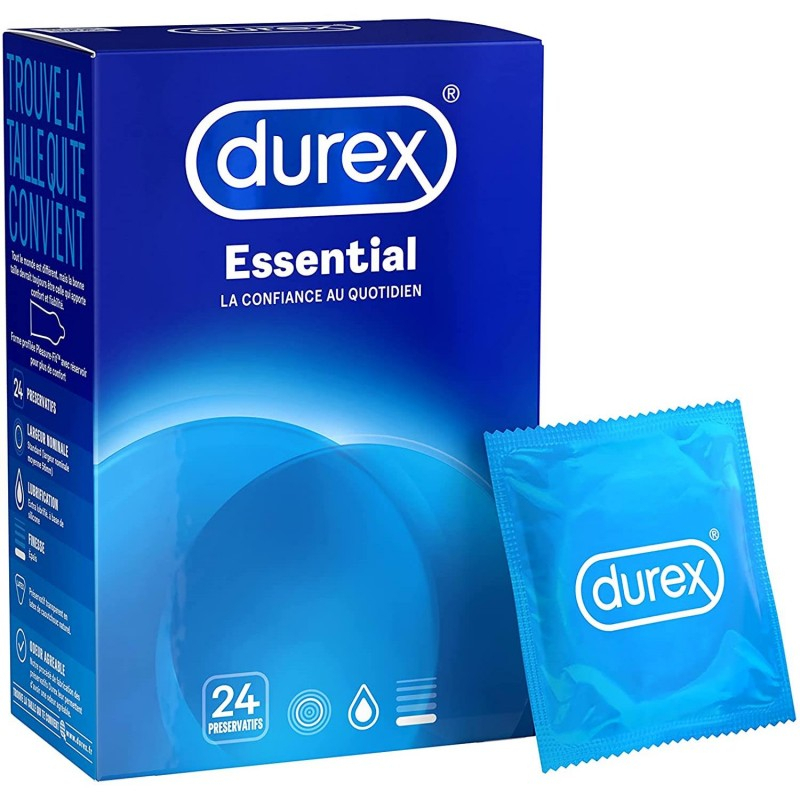 Durex Essential - 24 Préservatifs 