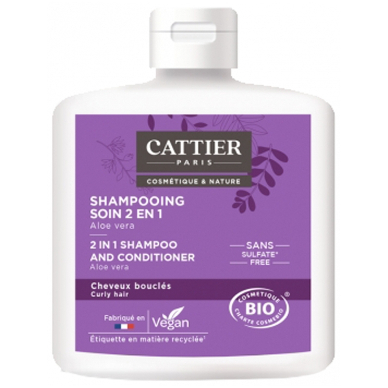 Cattier Shampoing Soin 2en1 Aloe Vera Bio - 250 ml