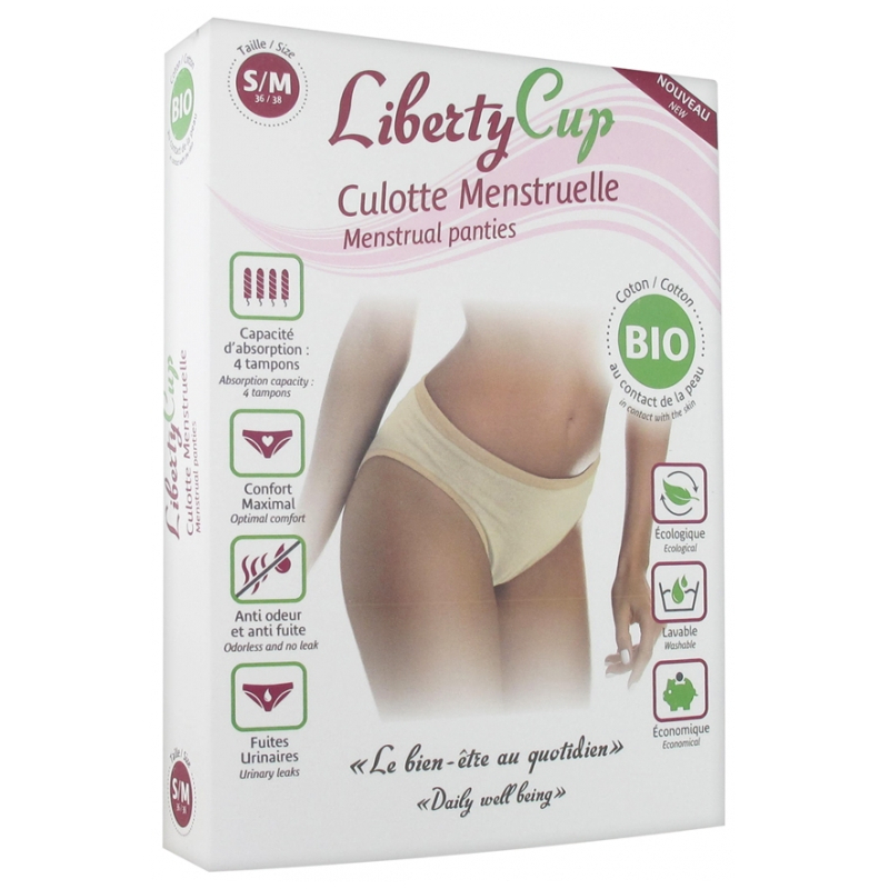  Liberty Cup Culotte Menstruelle Coton Bio Nude - S/M