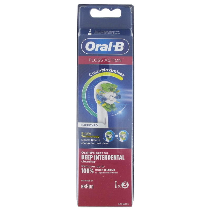 Oral-B Floss Action Clean Maximiser - 3 Brossettes