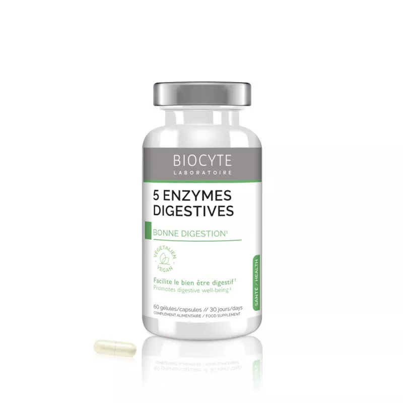 Biocyte Longevity 5 Enzymes - 60 Gélules