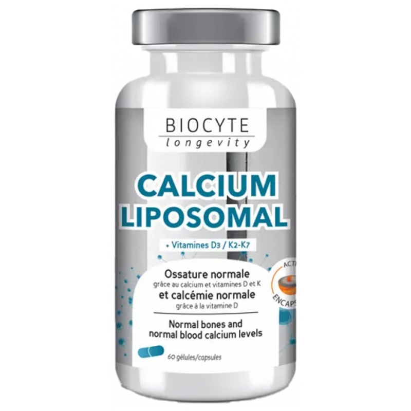 Biocyte Calcium Liposomal + Vitamines D3/K2 - 60 Gélules