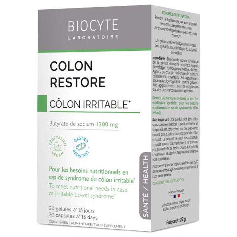 Biocyte Colon Restore - 30 gélules