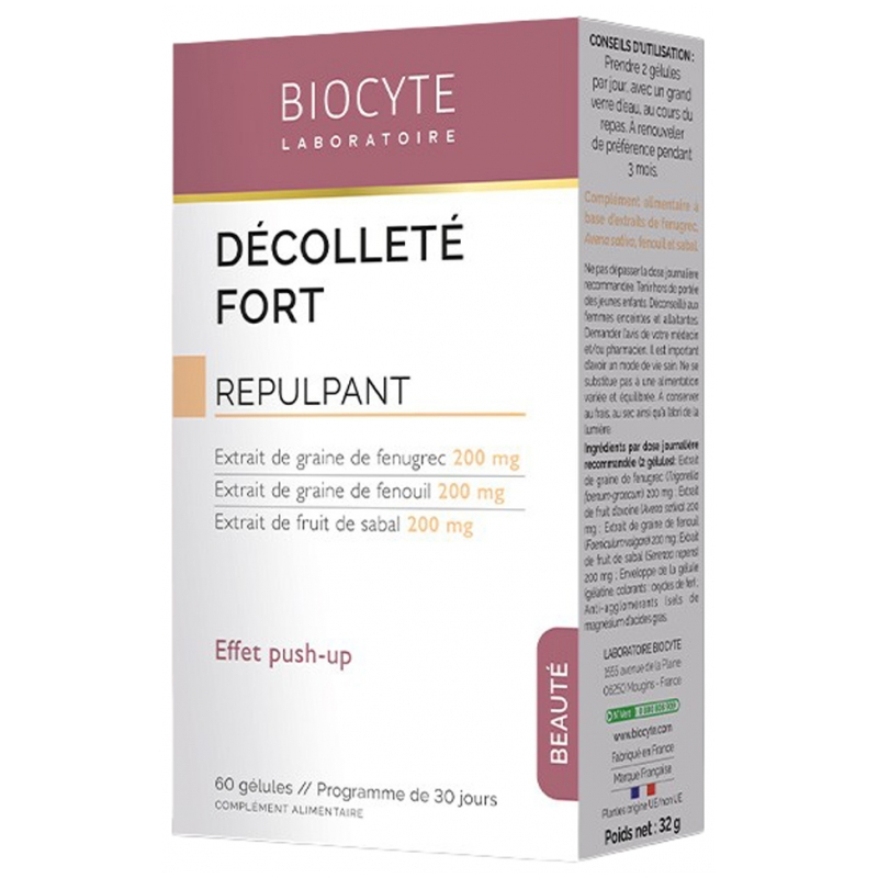 Biocyte Décolleté Fort - 60 Gélules