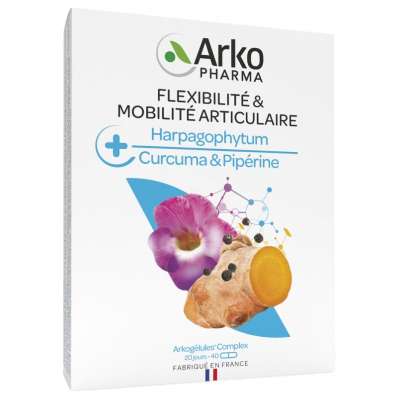 Arkopharma Arkogélules Complex Flexibilité et Mobilité Articulaire - 40 Gélules