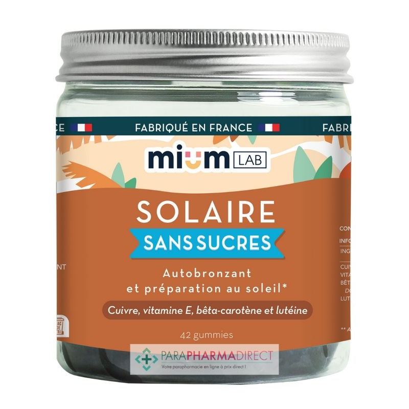 Mium LAB - Solaire - Sans Sucres - 42 Gummies