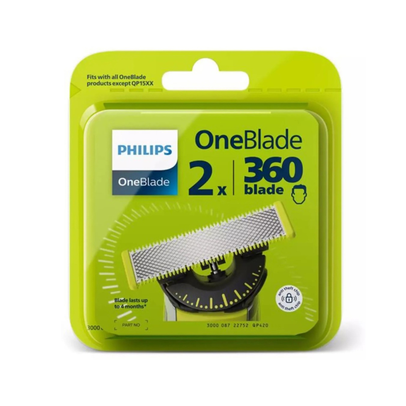 Philips Oneblade Lames de Rechange QP420/50 - 2 lames