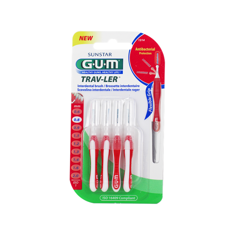 TRAV LER Brossettes interdentaires 1314 0,8mm - 4 unités